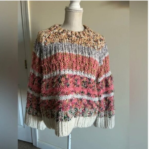 Anthropologie chunky knit sweater size M - Picture 2 of 8